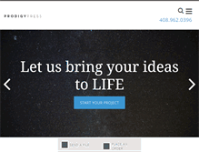 Tablet Screenshot of prodigypress.com